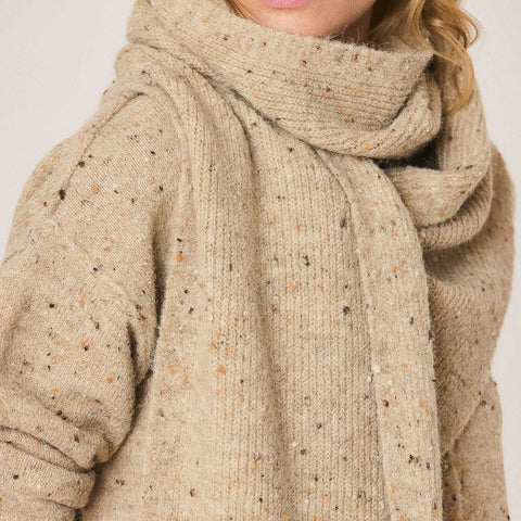 Indi & Cold // Neps Beige Scarf