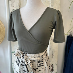 Meemoza // Lara Top Khaki Green
