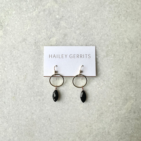 Hailey Gerrits // Rhea Earrings Onyx