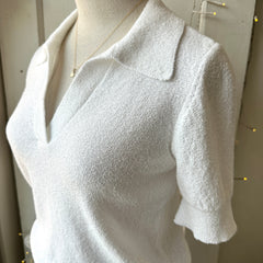 Gentle Fawn // Tatum Knit Top White