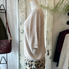 Indi & Cold // Silk Cable Knit Tee