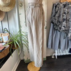 Yoga Jeans // Belted Linen Nora Pant Natural