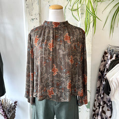 Dagg & Stacey // Laurie Top Olive Print