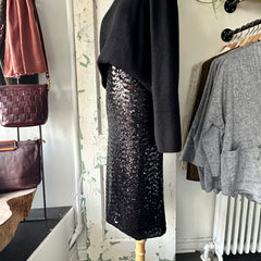 Astrid // Black Sequin Skirt