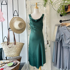 Late by Pink Martini // Aurora Dress Green