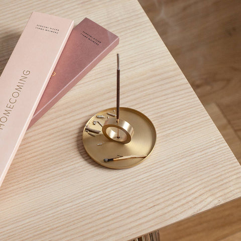 Homecoming // Brass Incense Holder