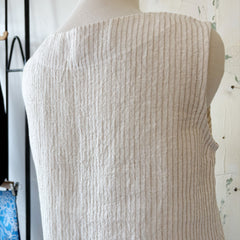 Jennifer Glasgow // Deva Top Ivory Stripe