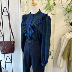 Lele de Baltzac // Navy Tartan Shirt