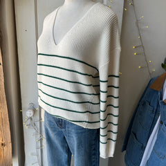 Gentle Fawn // Tucker Pullover Green Stripe