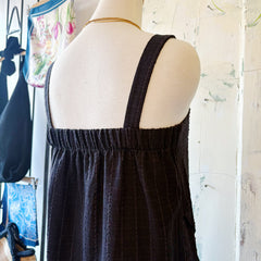 Jennifer Glasgow // Cleome Dress Black Gauze Check
