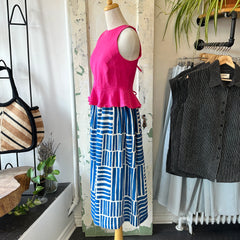 Marigold // Alexandra Peplum Top Flamingo