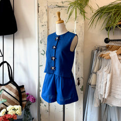 Compania Fantastica // Navy Blue Top Starfish Buttons