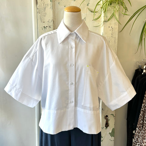 Bodybag by Jude // Montego Cropped Shirt White