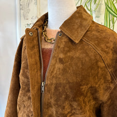 Indi & Cold // Tobacco Leather Bomber