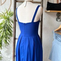 Birds of North America // Quailbird Dress Cobalt