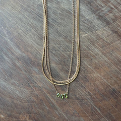 Hailey Gerrits // Cora Necklace Peridot