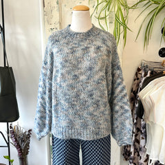 Indi & Cold // Blue Melange Sweater