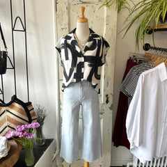 Yoga Jeans // Lily Wide Pinestripe Jeans Selena
