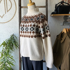 Pink Martini // Faire Isle Sweater Beige
