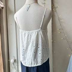 Gentle Fawn // Elsie Tank White Eyelet