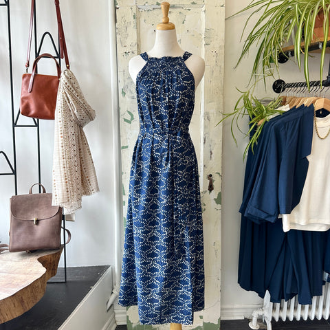 Indi & Cold // Indigo Block Print Dress