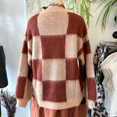 Indi & Cold // Grapefruit Checker Sweater
