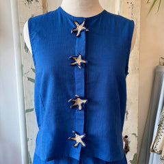 Compania Fantastica // Navy Blue Top Starfish Buttons