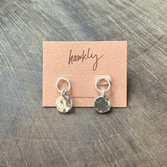Hawkly // Medallion Earrings Silver