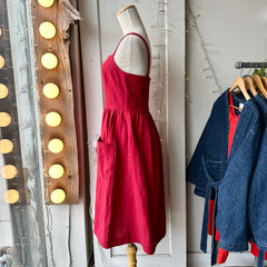 Birds of North America // Thistlebird Dress Geranium