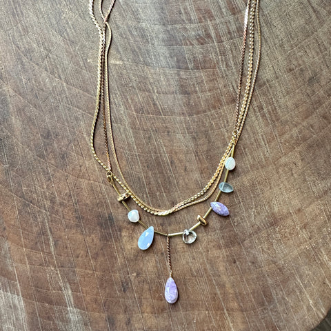 Hailey Gerrits // Eislyn Necklace Lepidolite