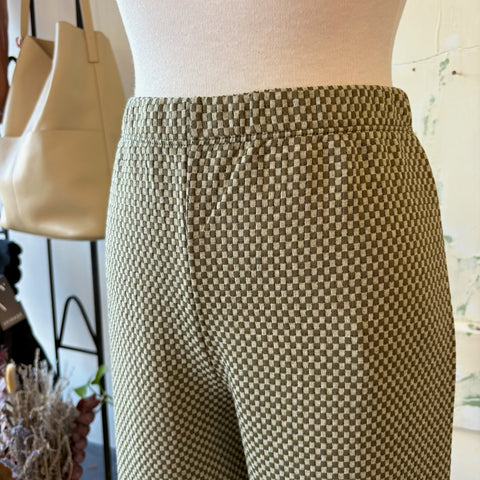 Indi & Cold // James Pants Military Green Check