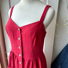 Birds of North America // Thistlebird Dress Geranium