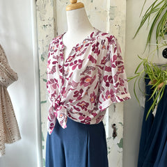 Indi & Cold // Raspberry Blouse