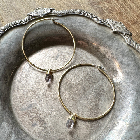 Frug // Brass Fern Earrings