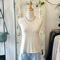 Mus and BomBon // Ecru Tank Cotton Linen