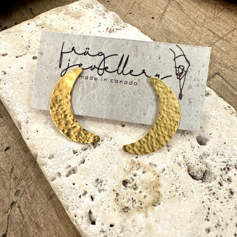 Frug // Brass Fern Earrings