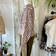 Eve Gravel // Emilio Top Mocha Stripe