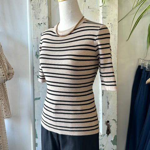 Pink Martini // Acama Sweater Beige Stripe