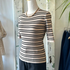 Pink Martini // Acama Sweater Beige Stripe