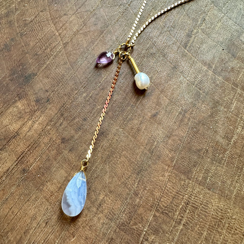 Hailey Gerrits // Brisa Necklace Agate