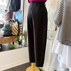 Jennifer Glasgow // Cordelia Trouser Black Gauze Check