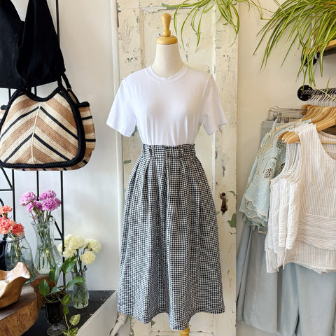 Naïf // Minnie Skirt Navy Gingham