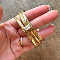Lissa Bowie // Backroad Triple Slider Bangle Quartz