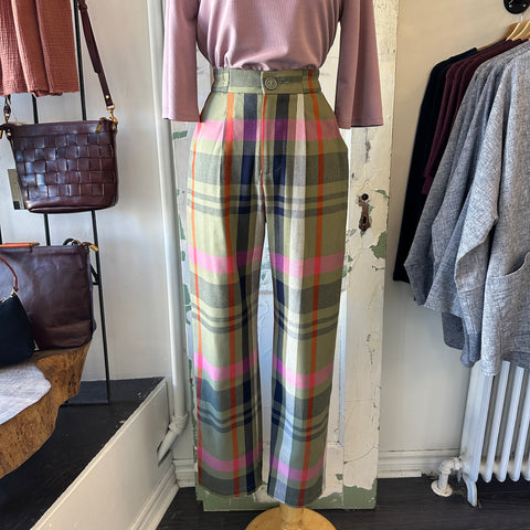 Eve Gravel // Samsi Pants Pink Tartan