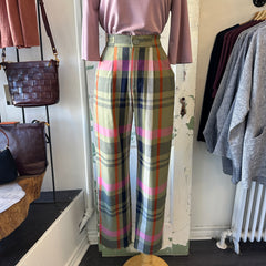 Eve Gravel // Samsi Pants Pink Tartan