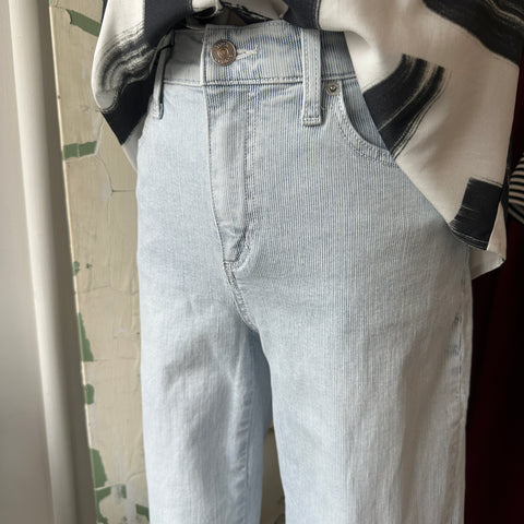 Yoga Jeans // Lily Wide Pinestripe Jeans Selena