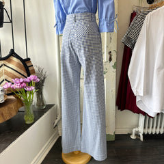 Birds of North America // Gannet Pants Blue Gingham