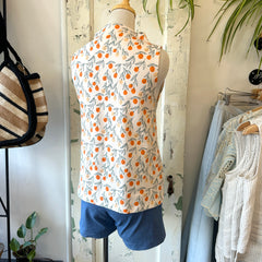 Meemoza // Bowie Tank Orange Print