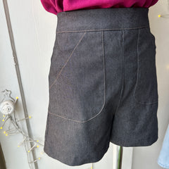 Meemoza // Edie Stretch Cotton Shorts Black