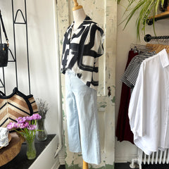 Yoga Jeans // Lily Wide Pinestripe Jeans Selena